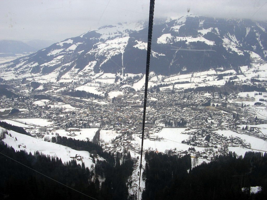 Kitzbühel ski resort background